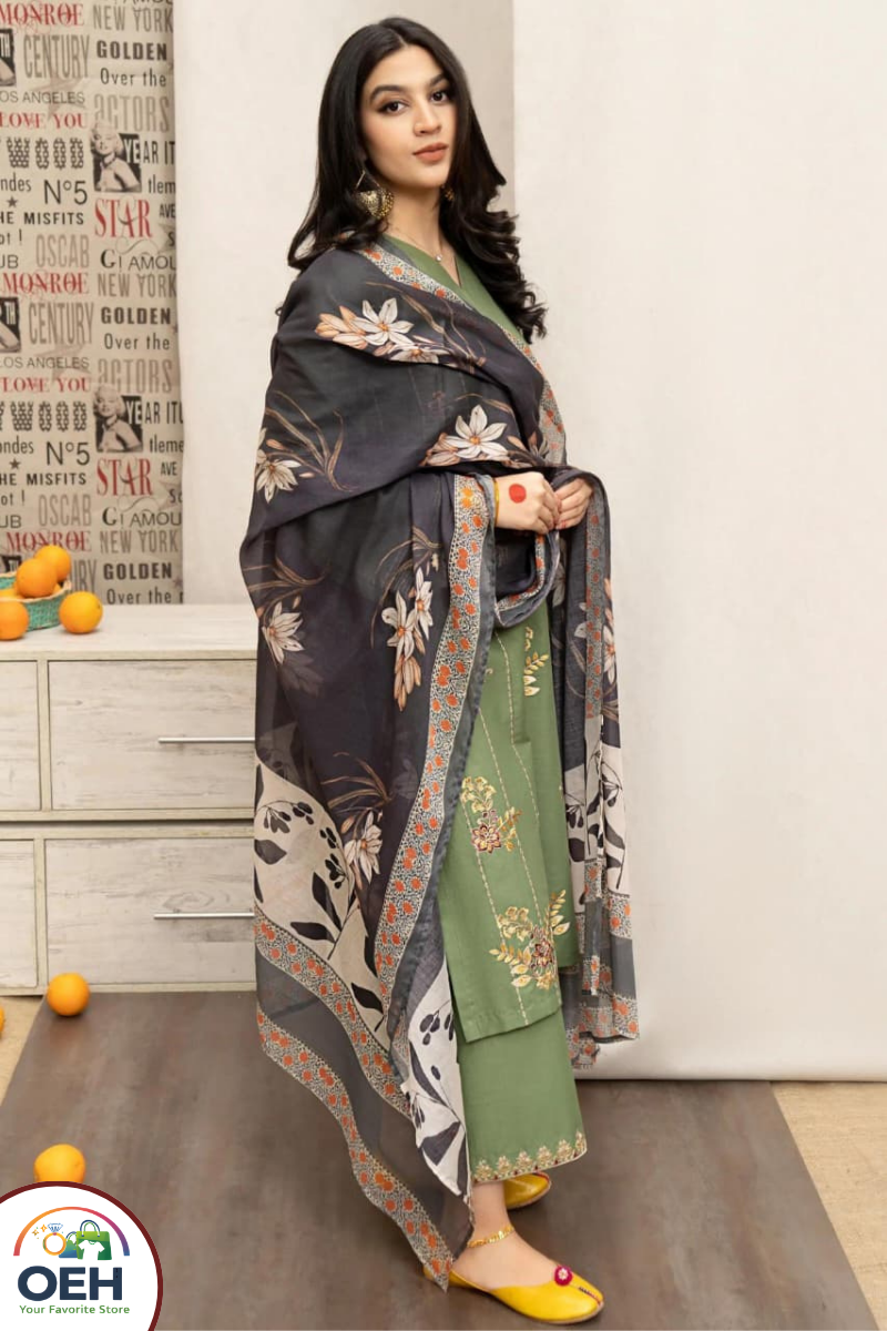 Dhanak Collection Unstitched 3-Piece suits