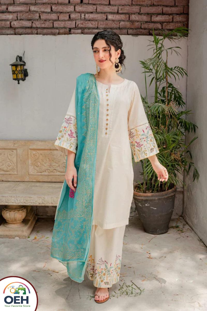 Dhanak Collection Unstitched 3-Piece suits
