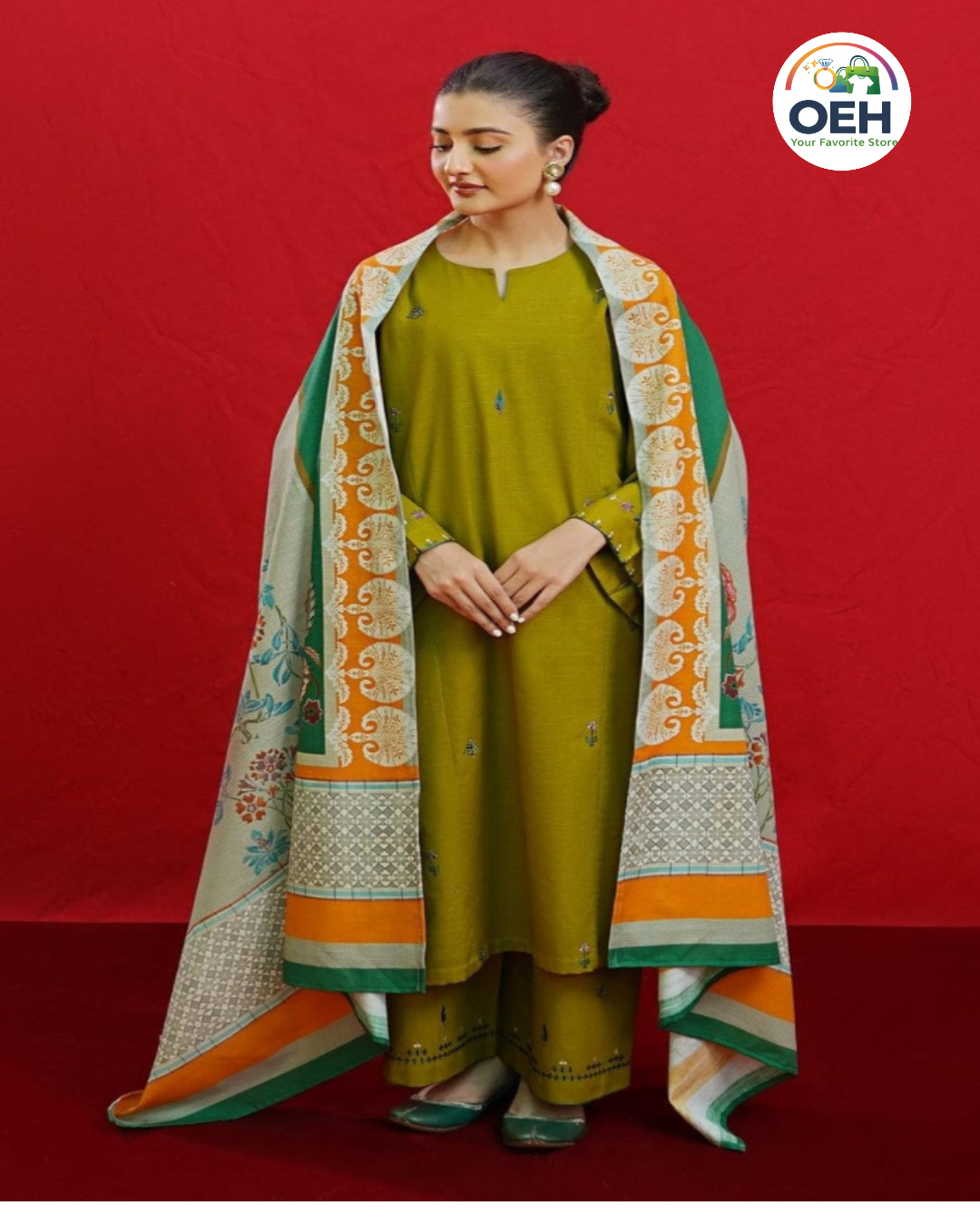 Air jet Lawn Embroidered