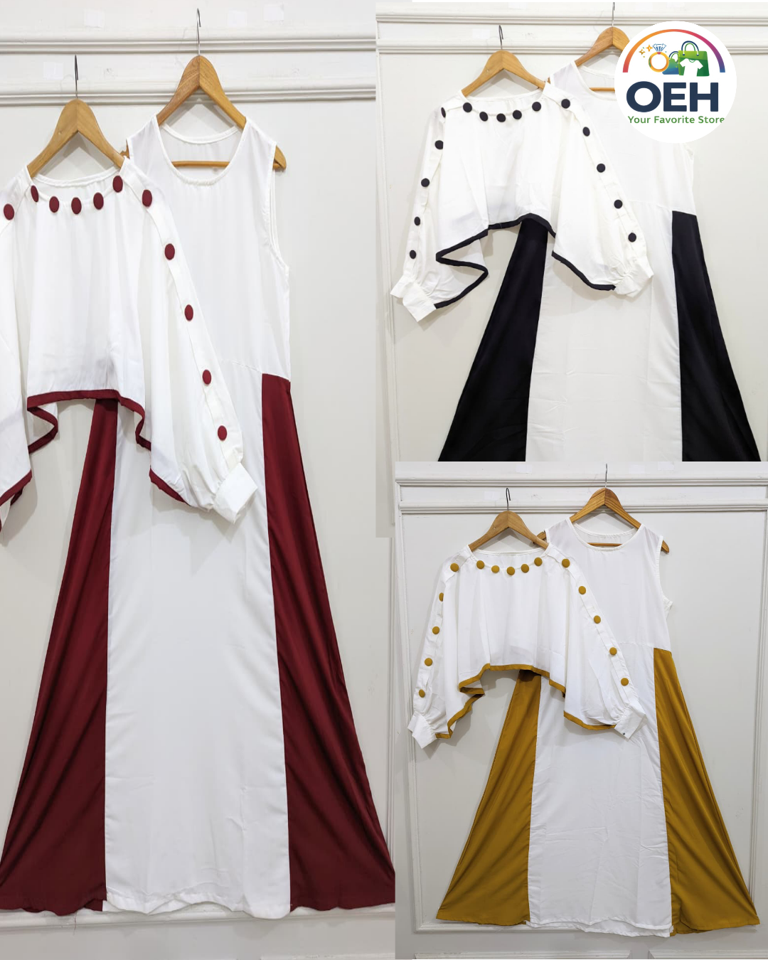 Maxi Dress Set with Jacket