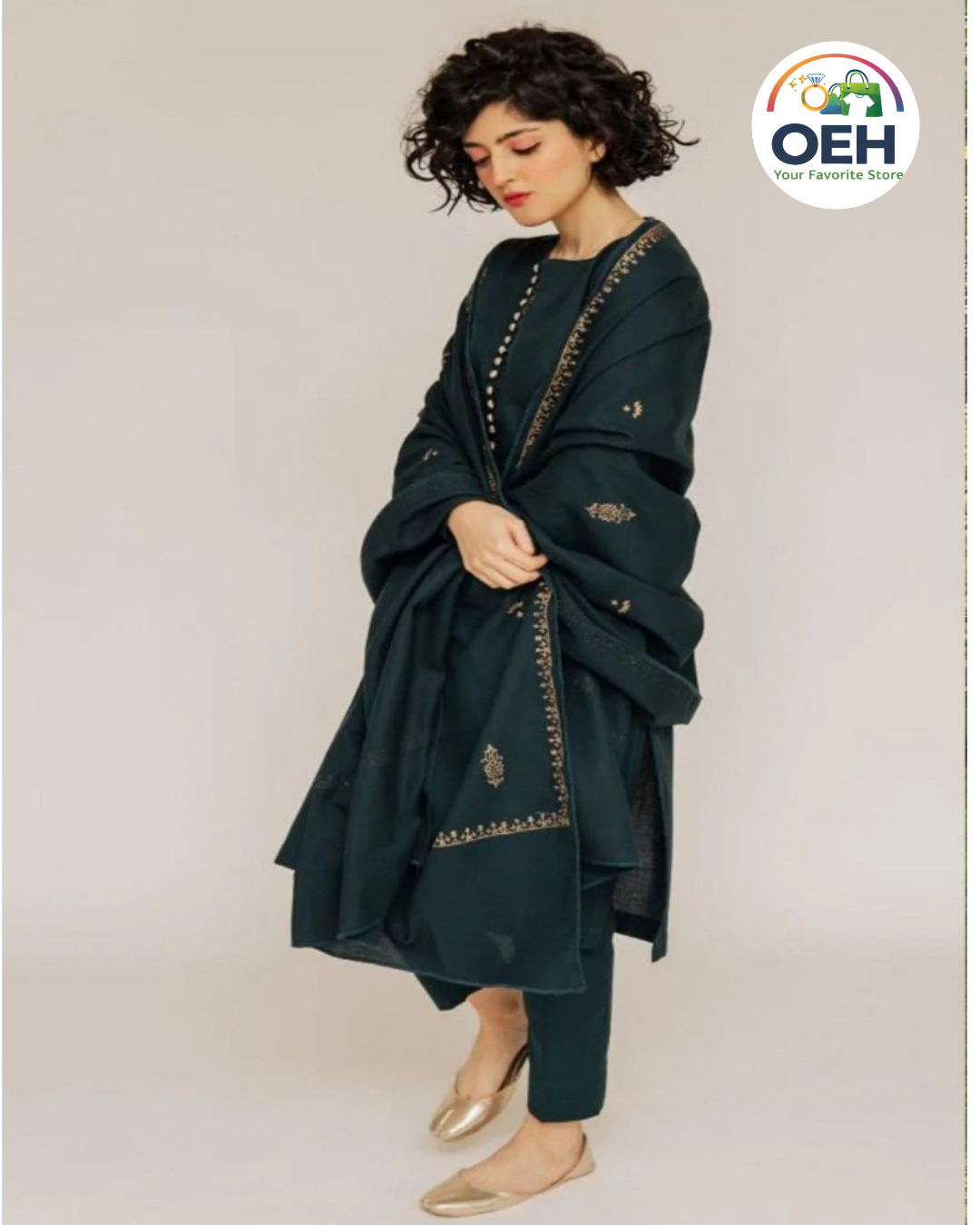 Air jet Lawn Embroidered