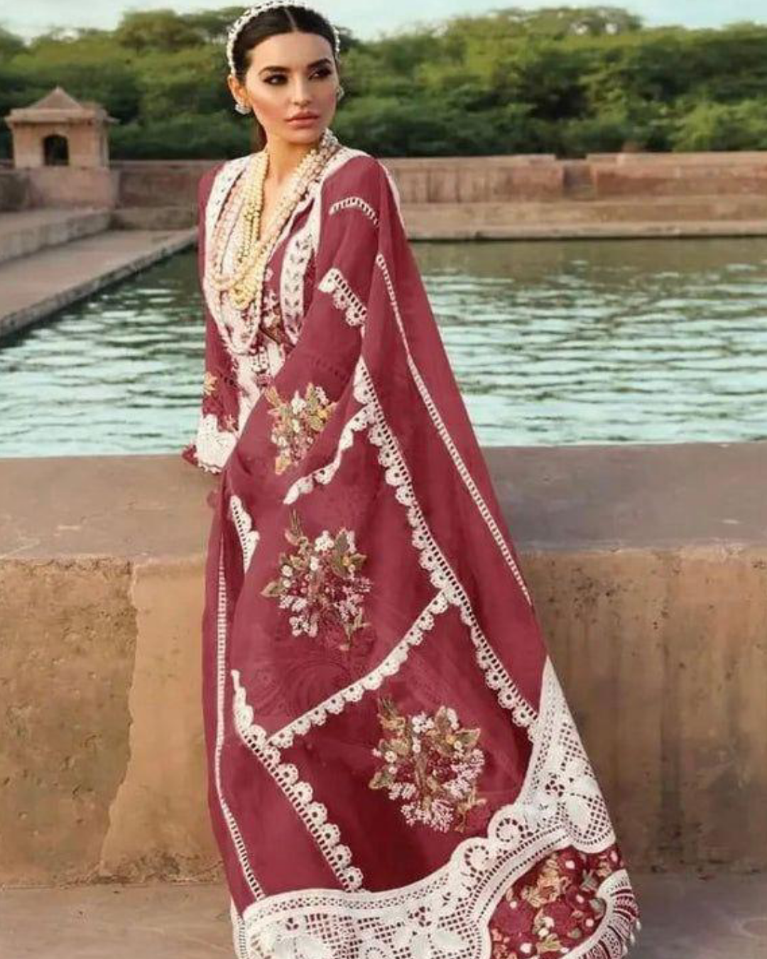 Luxury Crimson Lawn Collection