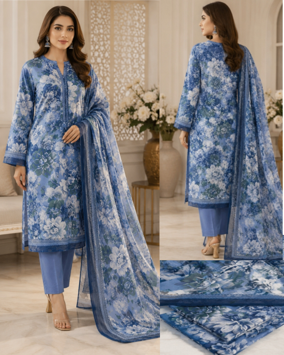 Maria B & I.B Bonanza 3PC Lawn Suit