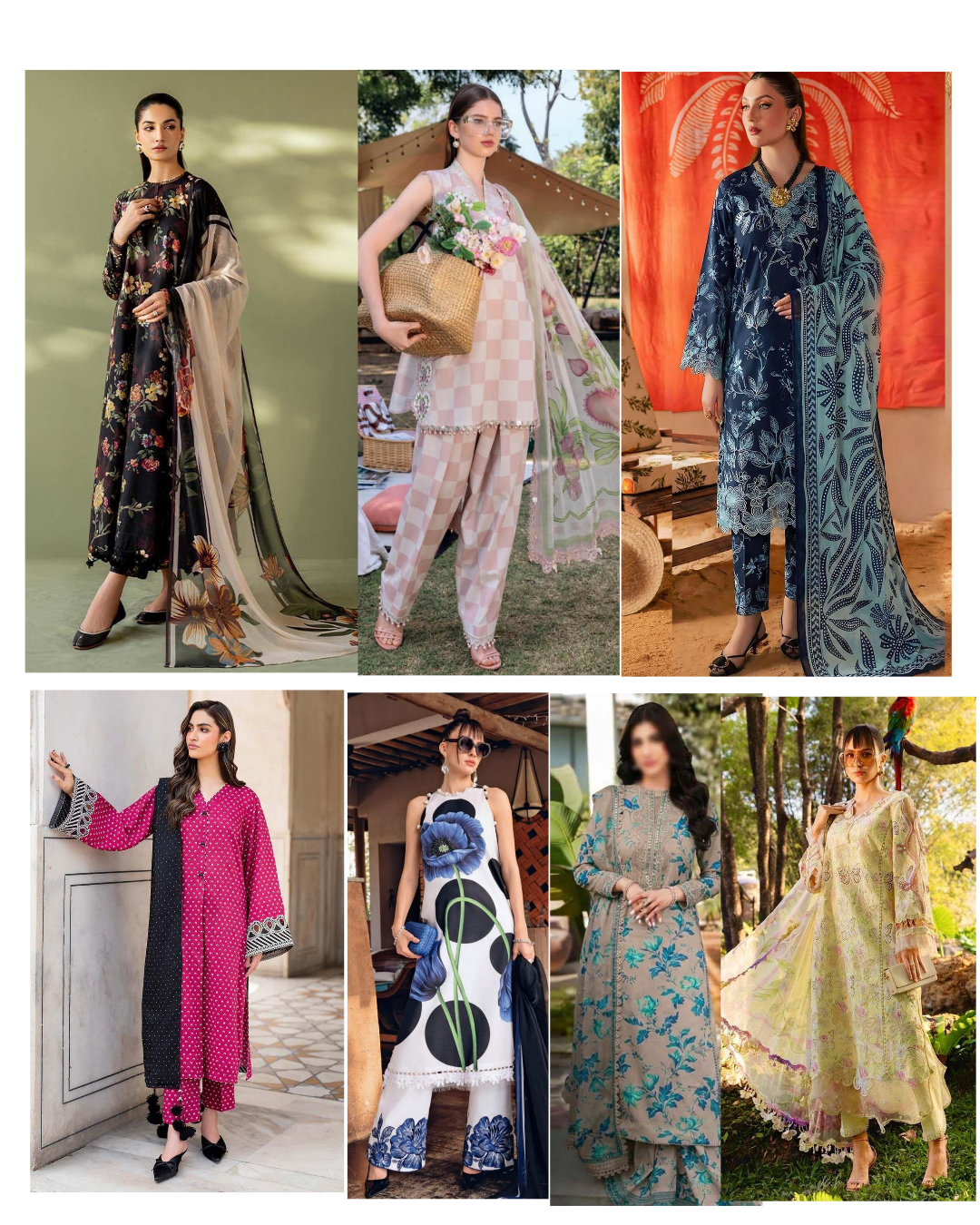 Embroidered 3 Piece Suits