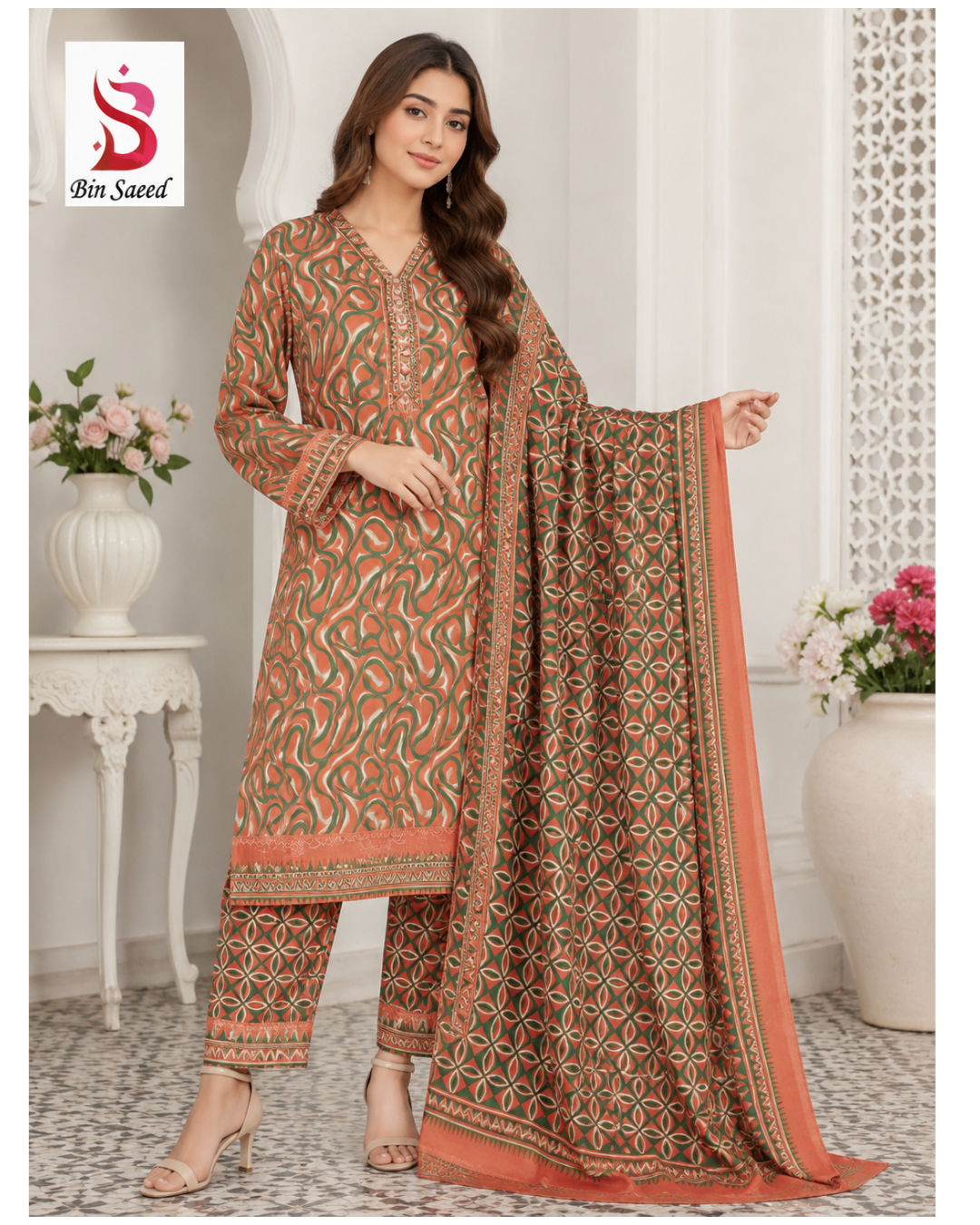 Bin Saeed Original Stitched 3PC Collection