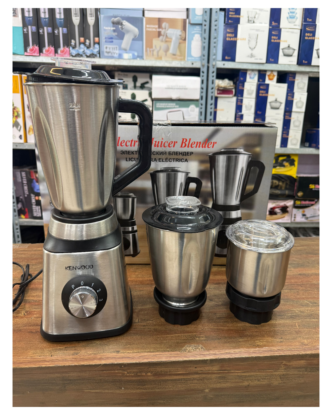 Heavy Duty Stainless Steel 3-in-1 Juicer Blender