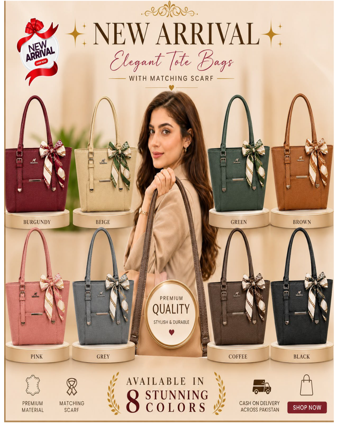 Big Size Tote Bag with Imported Stroller